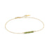 14kt Gold Tourmaline and White Sapphire Bar Bracelet